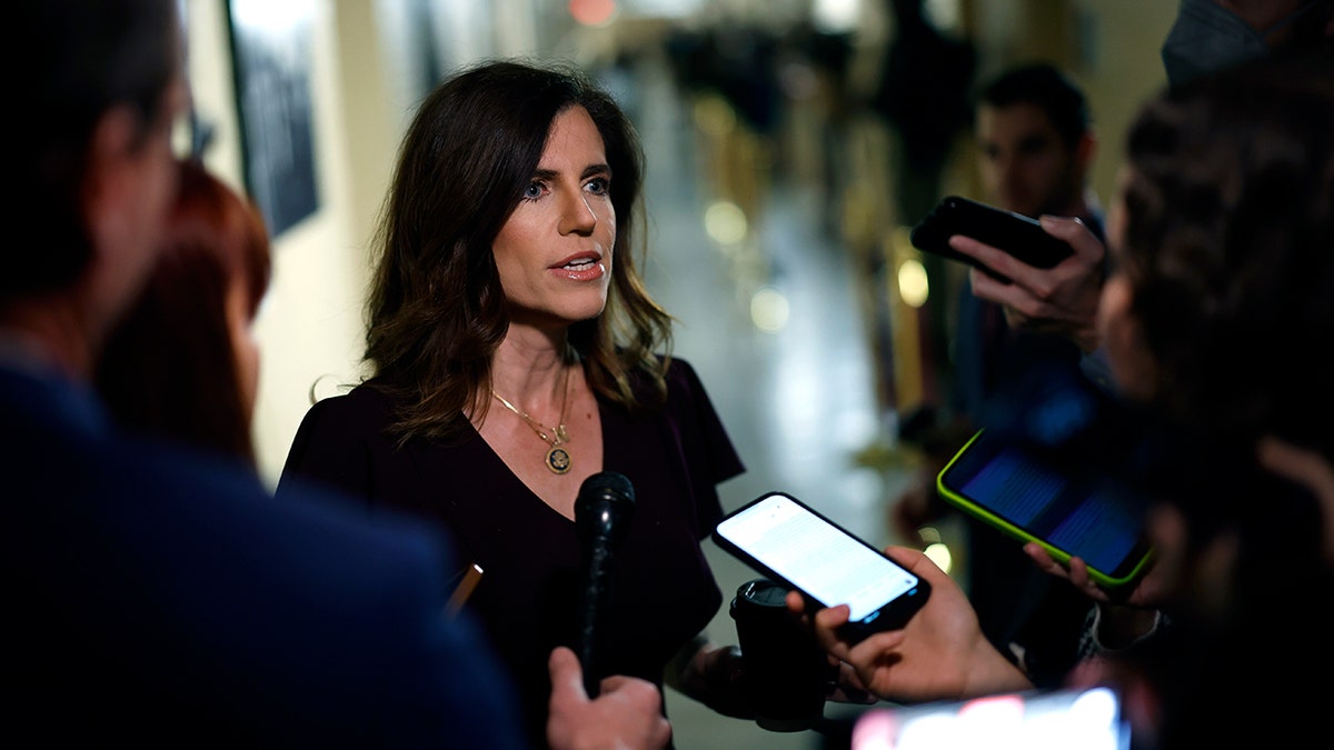 Nancy Mace fields questions from reporters