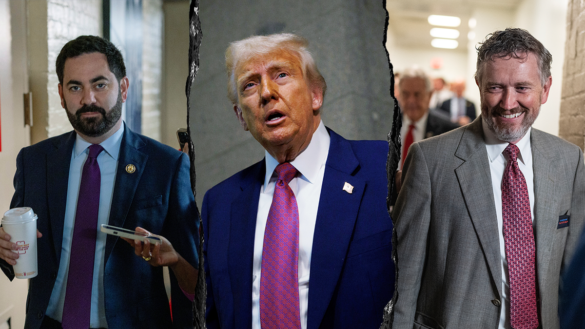 Mike Lawler, Rep. Thomas Massie and President Donald Trump