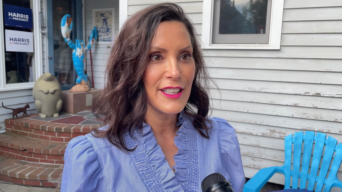 Michigan Gov. Gretchen Whitmer stands for a Fox News Digital interview, on July 25, 2024, in Durham, New Hampshire.