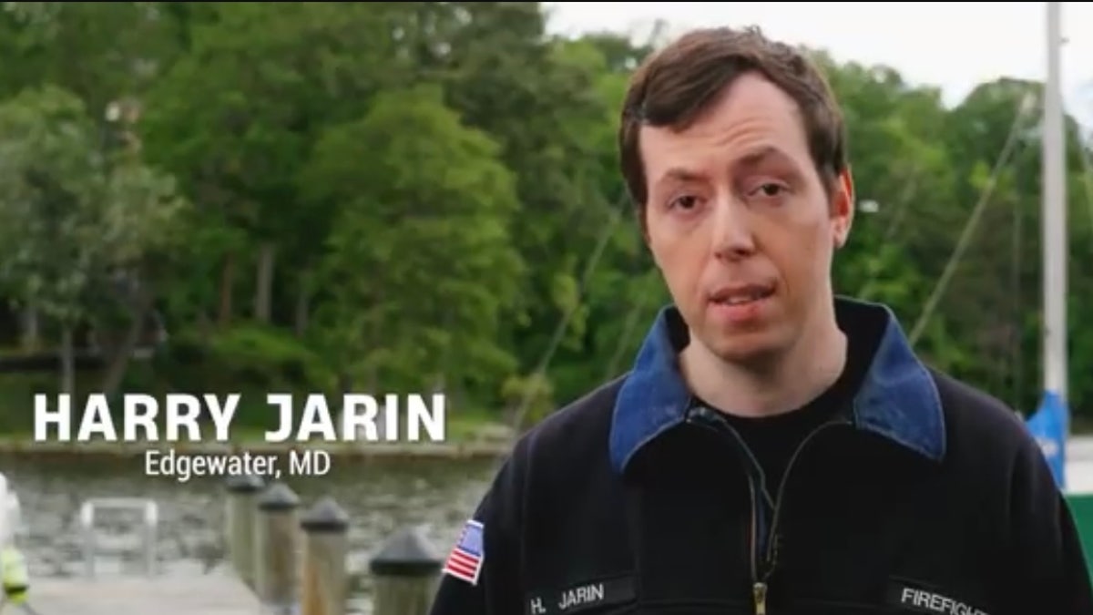 Democrat Harry Jarin, seen in campaign launch video, is primary challenging longtime Democratic Rep. Steny Hoyer of Maryland in the 2026 elections.