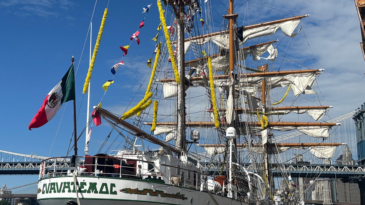 Mexican Navy ship at dock