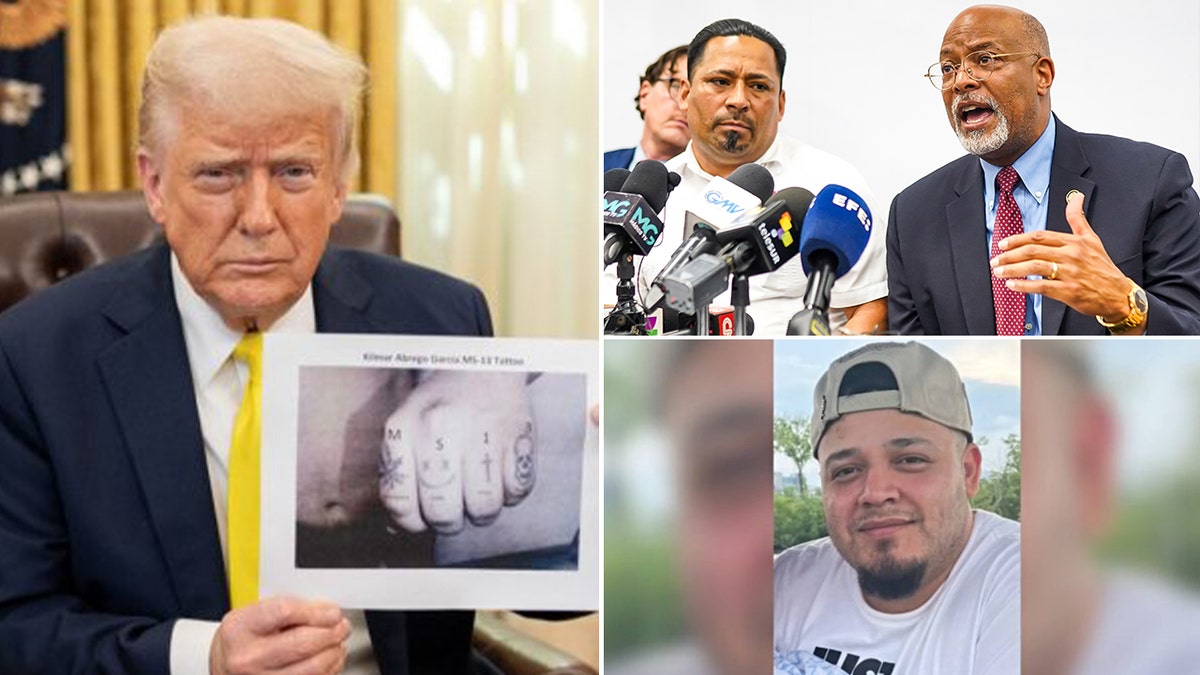 Trump, Rep. Glenn Ivey speaks during a press conference, Abrego Garcia