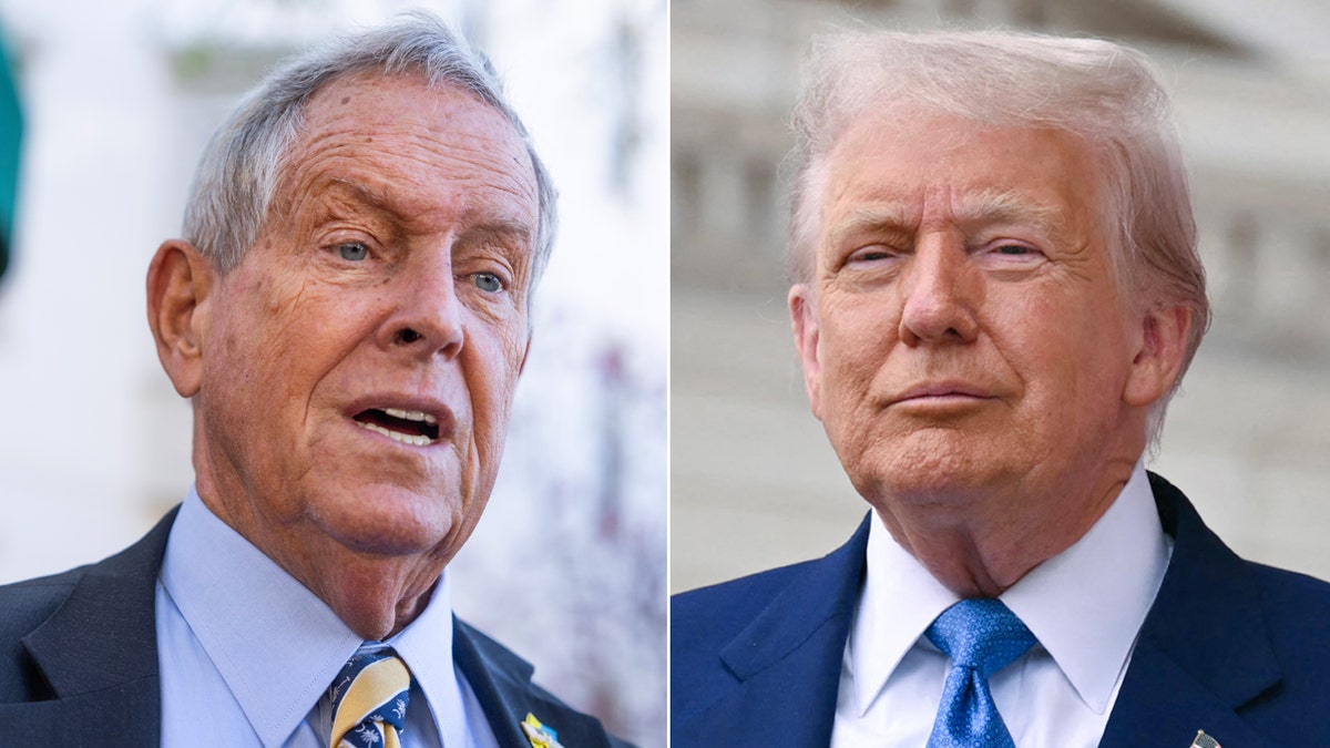 Left: Rep. Joe Wilson; Right: President Donald Trump: