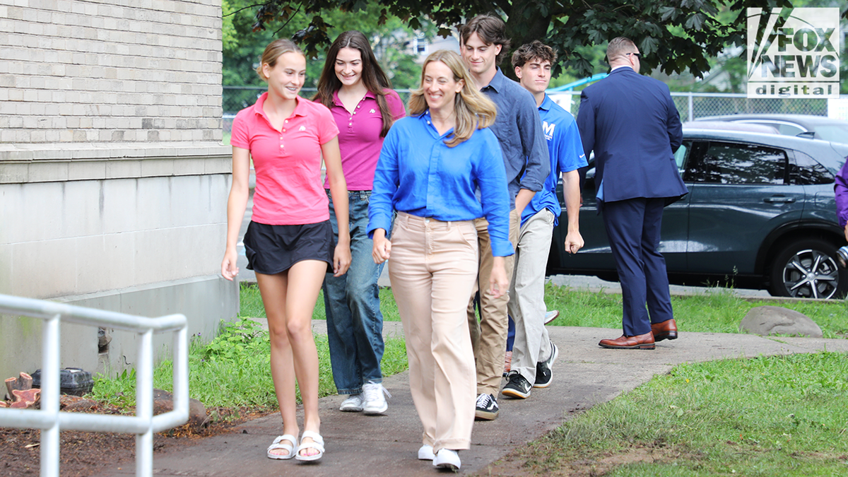 Mikie Sherrill with her kids