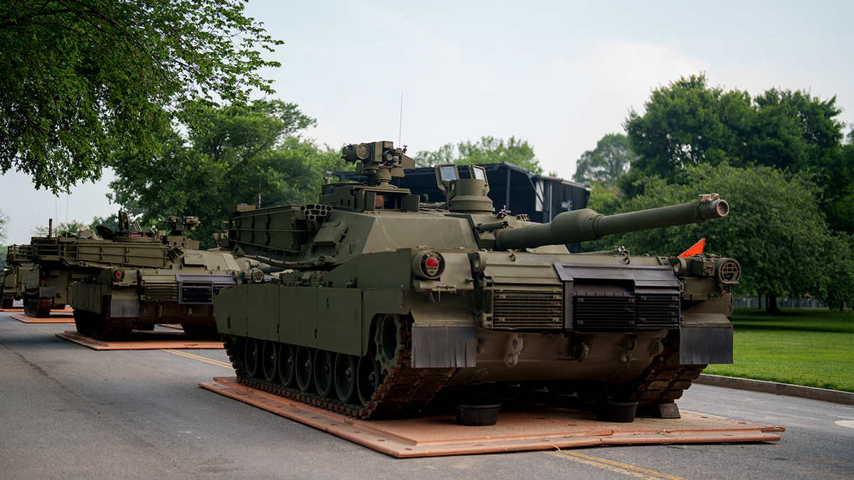Tank for military parade