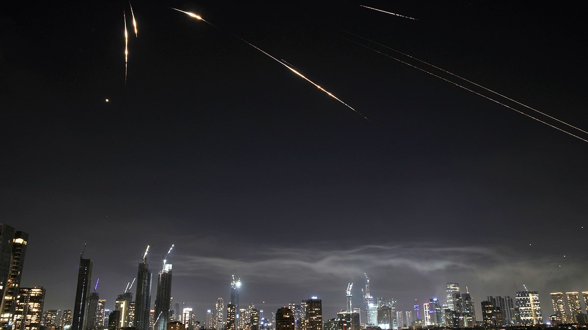 Missiles raining down over Tel Aviv