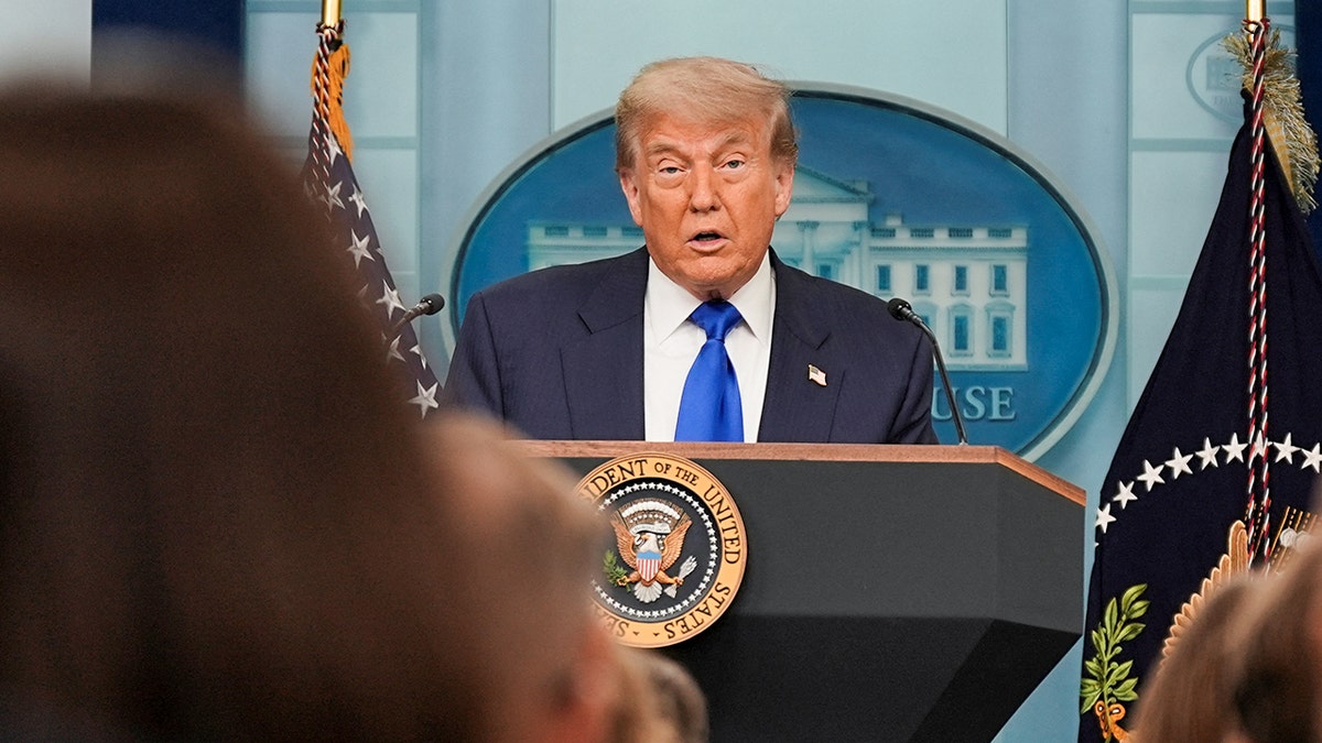 President Donald Trump in the White House