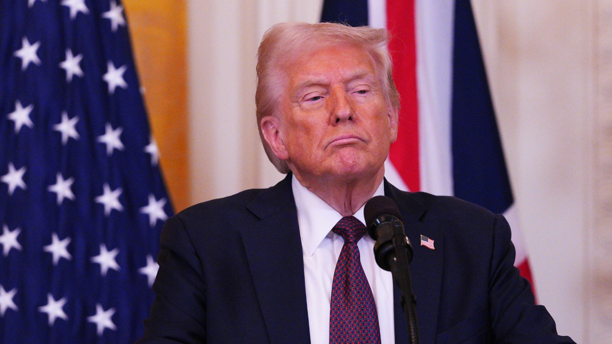 Donald Trump at podium
