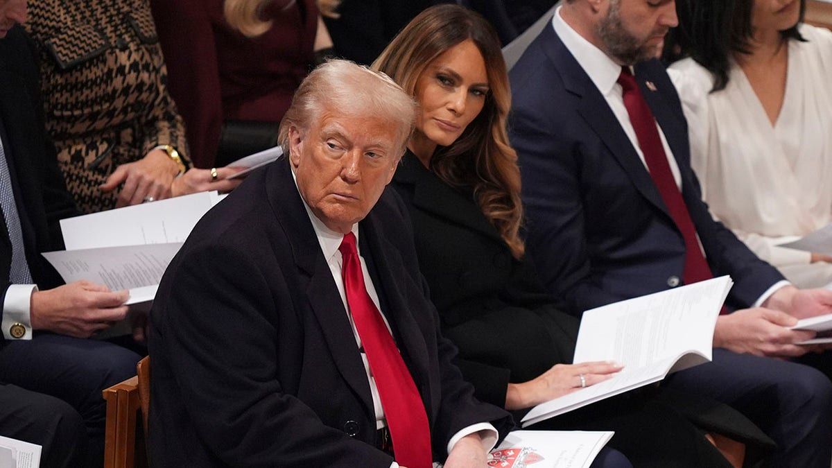 Donald Trump and Melania in row at prayer service