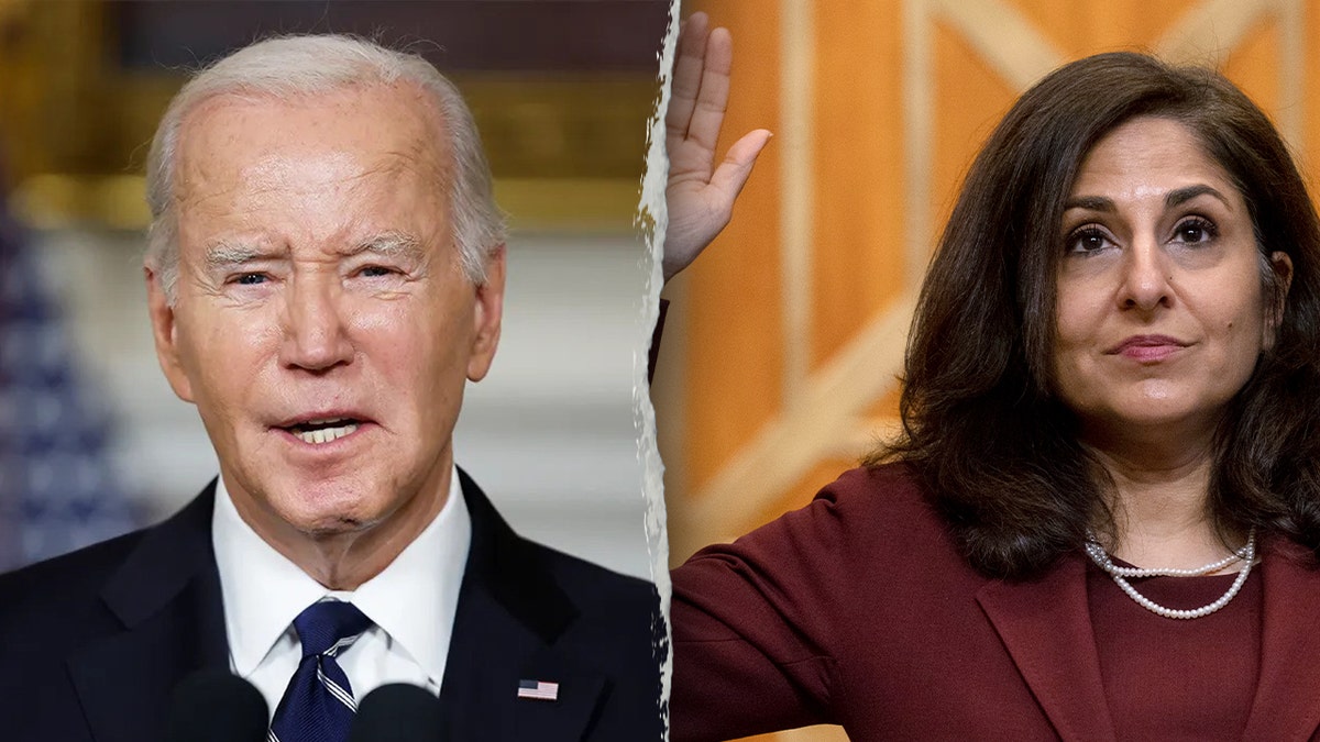 Joe Biden and his former chief of domestic policy Neera Tanden