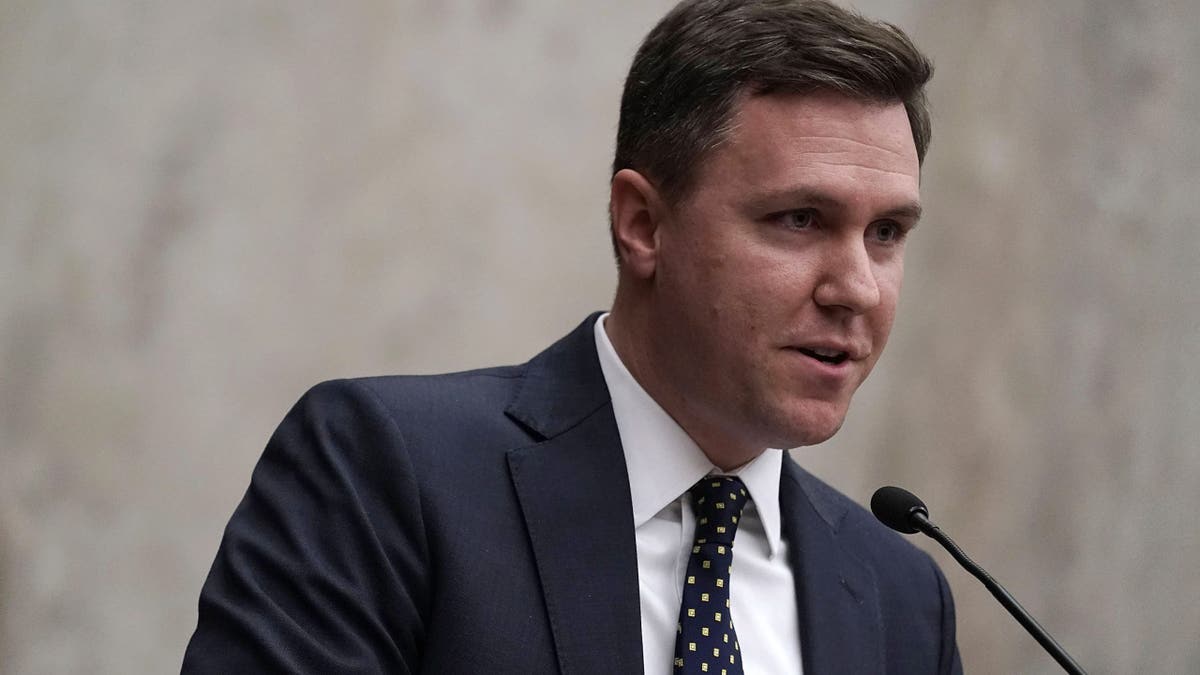 U.S. Deputy Assistant Attorney General for Civil Division Brett A. Shumate speaks during the investiture ceremony for U.S. District Judge Trevor N. McFadden April 13, 2018 at the U.S. District Court in Washington, DC. (Photo by Alex Wong/Getty Images)