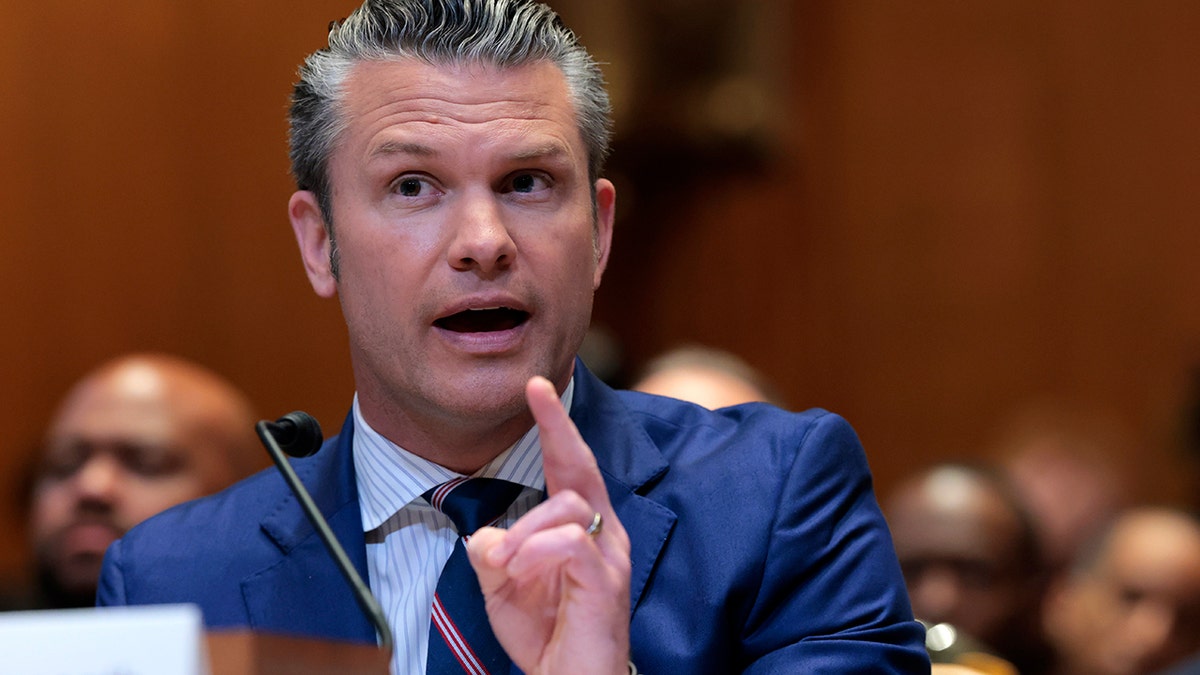 Hegseth during Senate hearing