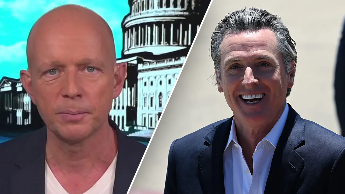 Steve Hilton and Gavin Newsom