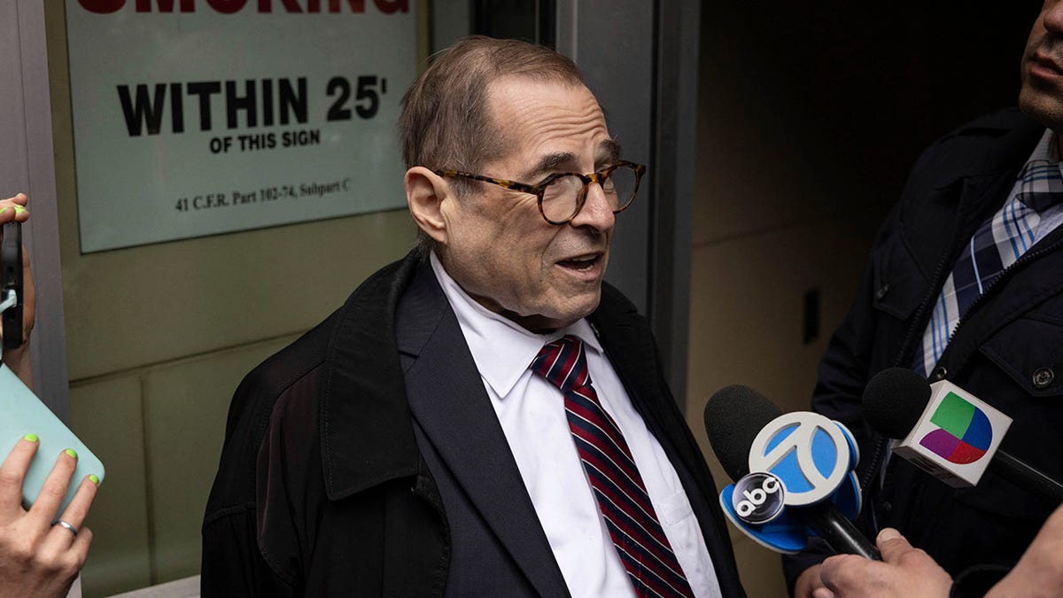 Rep. Jerry Nadler talks to the press