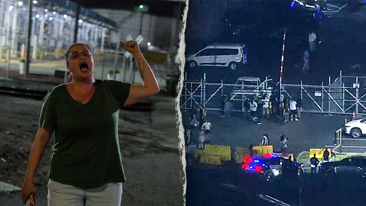 woman yelling outside facility; detention facility