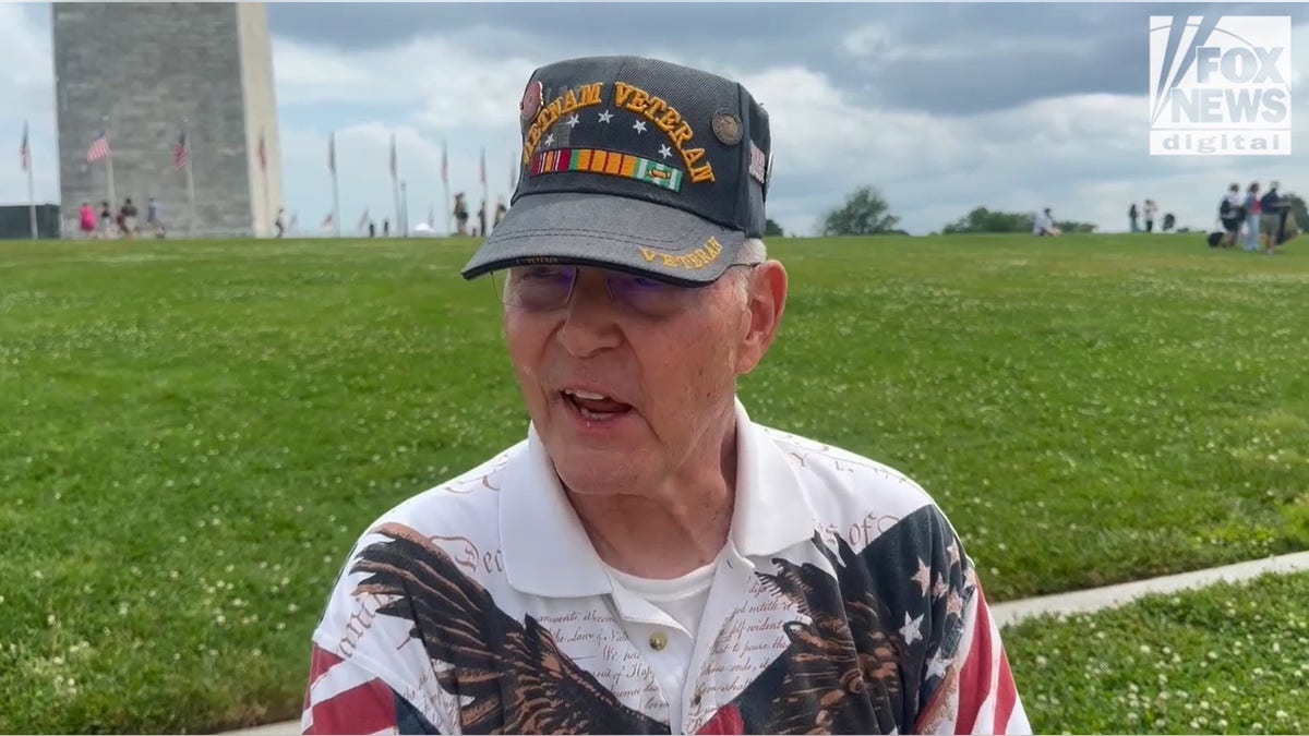 Army veteran attends military parade in D.C.