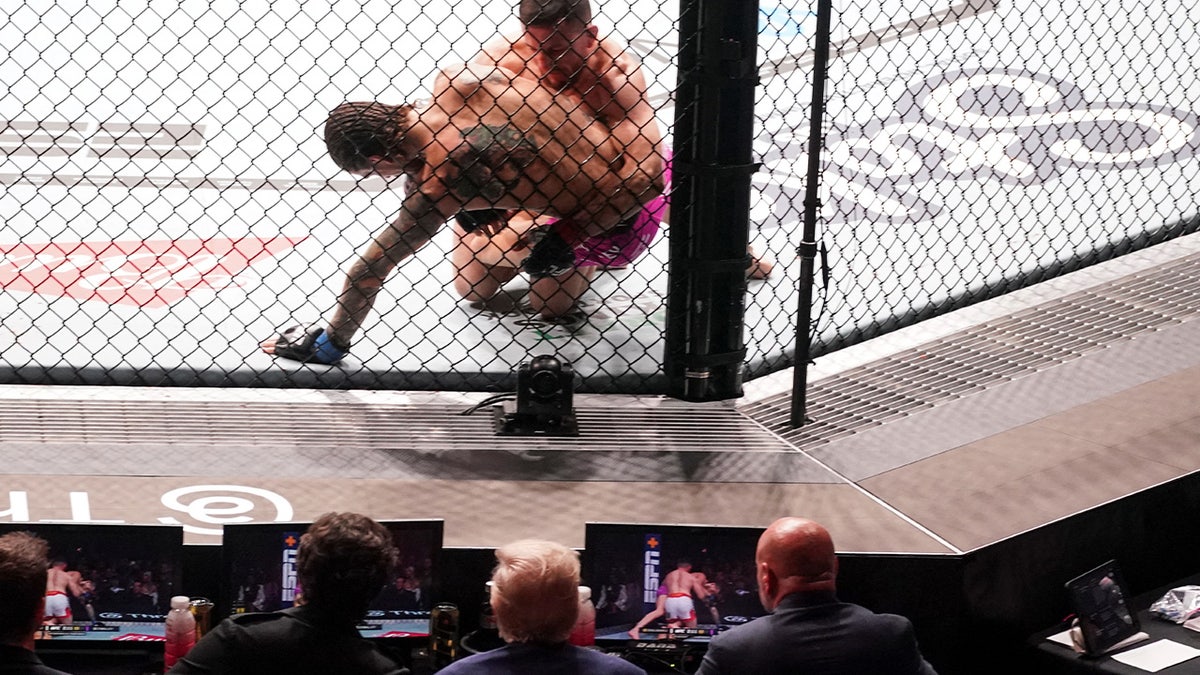 President Donald Trump and Dana White at UFC 316