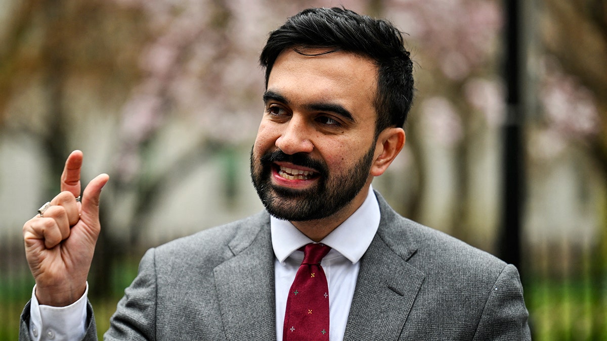 Zohran Mamdani campaigning closeup shot
