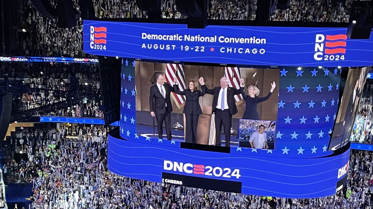 DNC 2024 jumbotron
