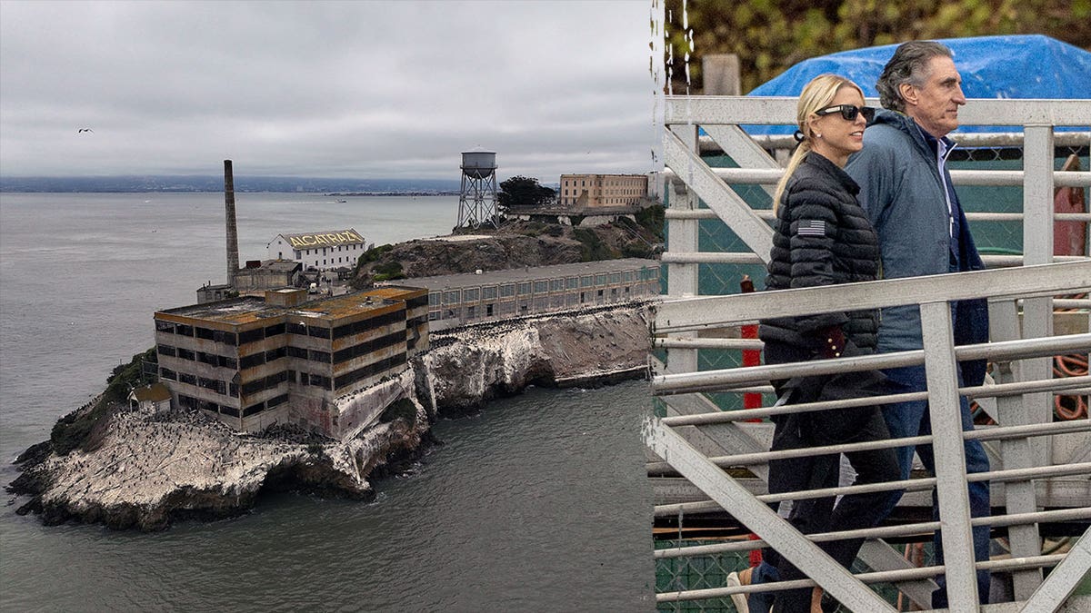 alcatraz seen from above; Bondi and Burgum