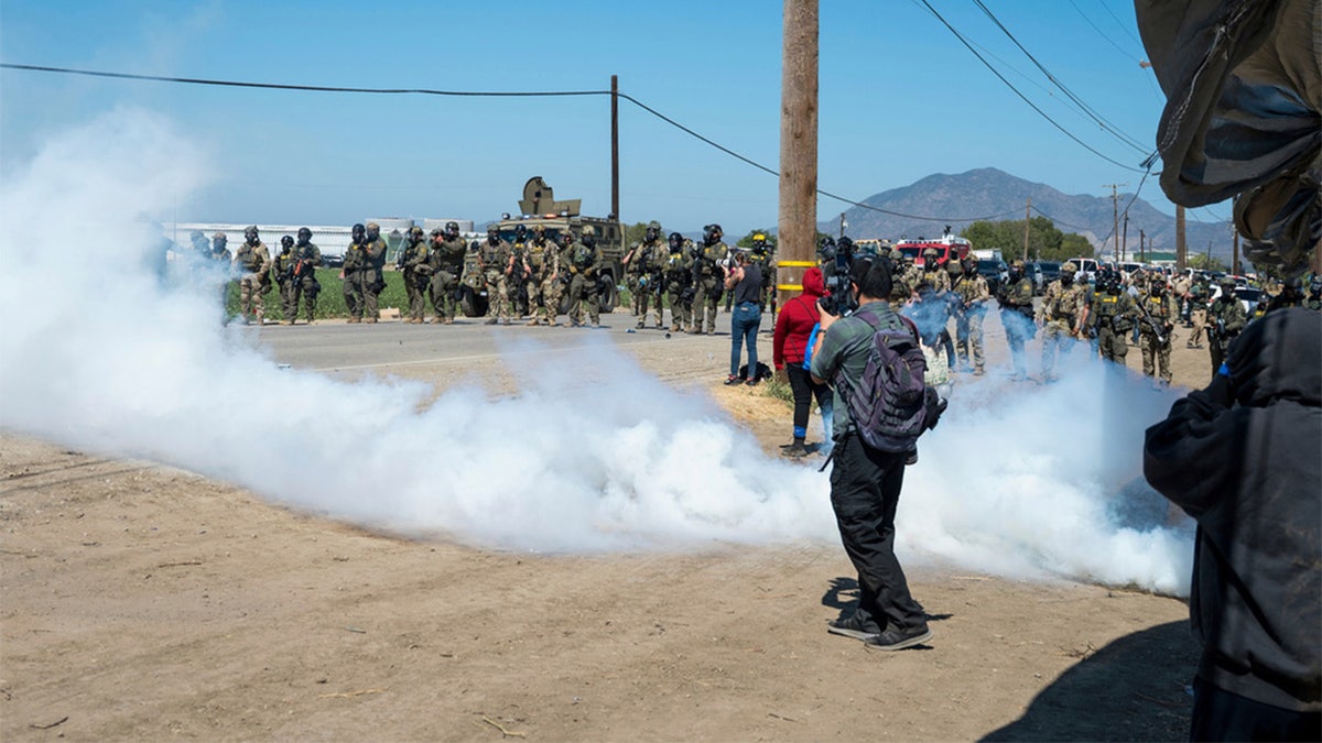 tear deployed during immigration raid at California farm
