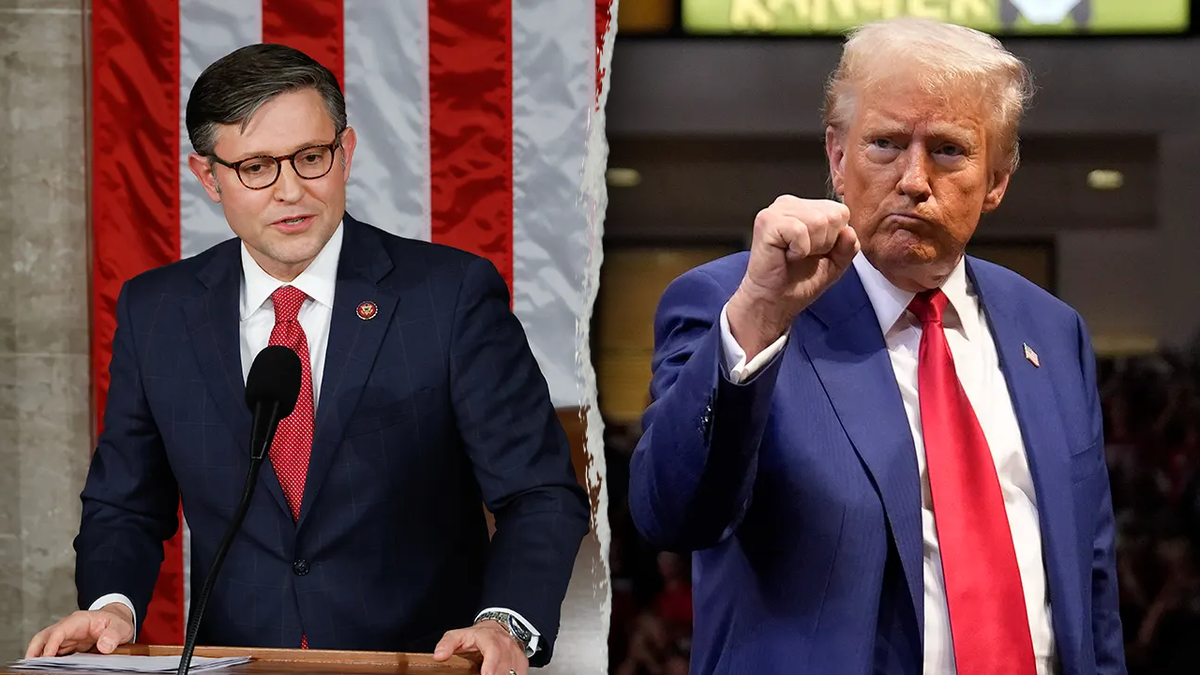 Mike Johnson and Donald Trump 