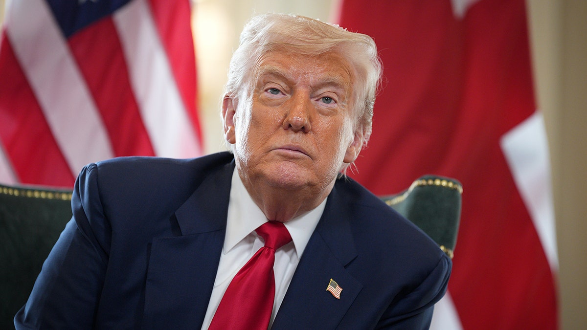 Trump during Starmer talks in Scotland