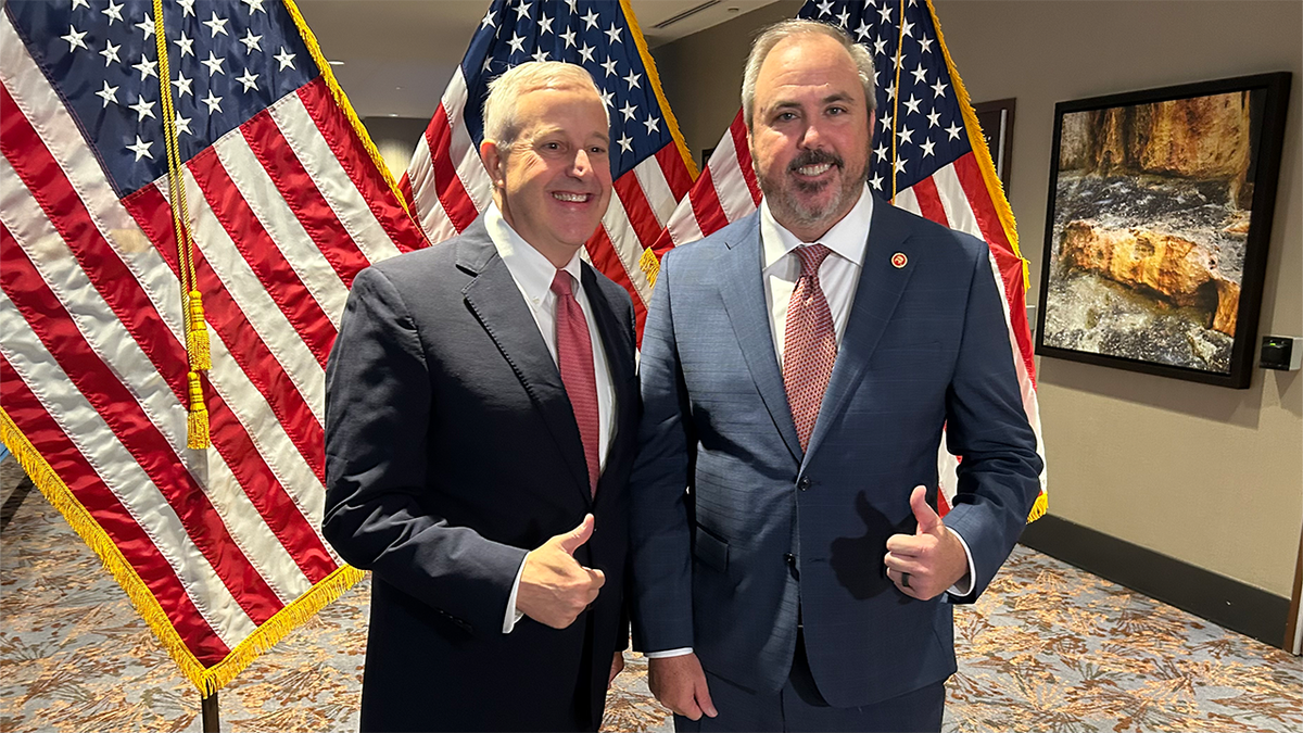 Outgoing RNC chair Michael Whatley and incoming chair Joe Gruters team up for a Fox Digital interview