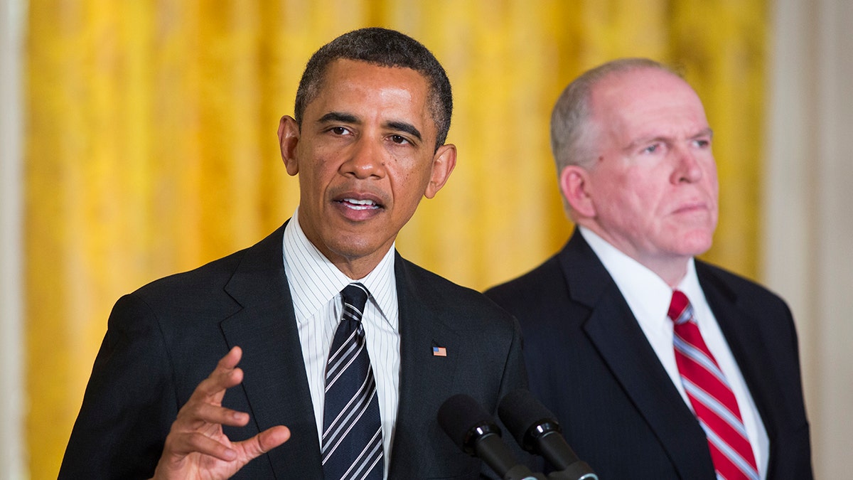 Barack Obama and John Brennan at the White House