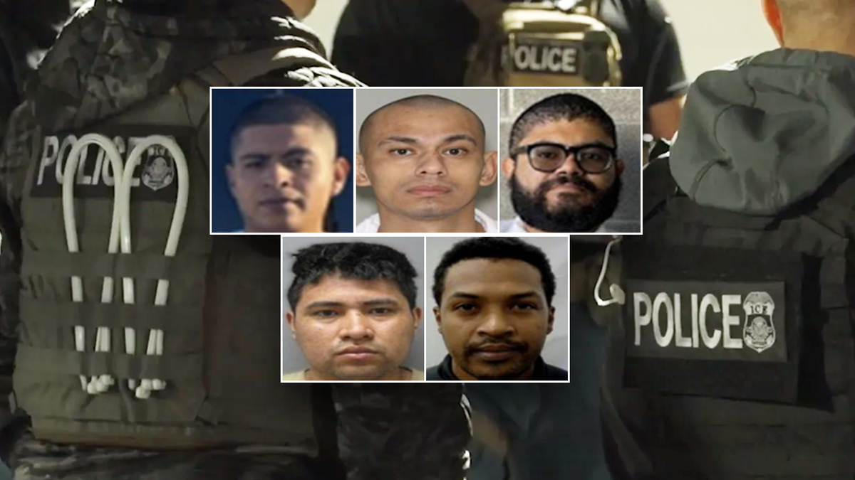 Five top DHS arrests from Aug. 25, 2025.