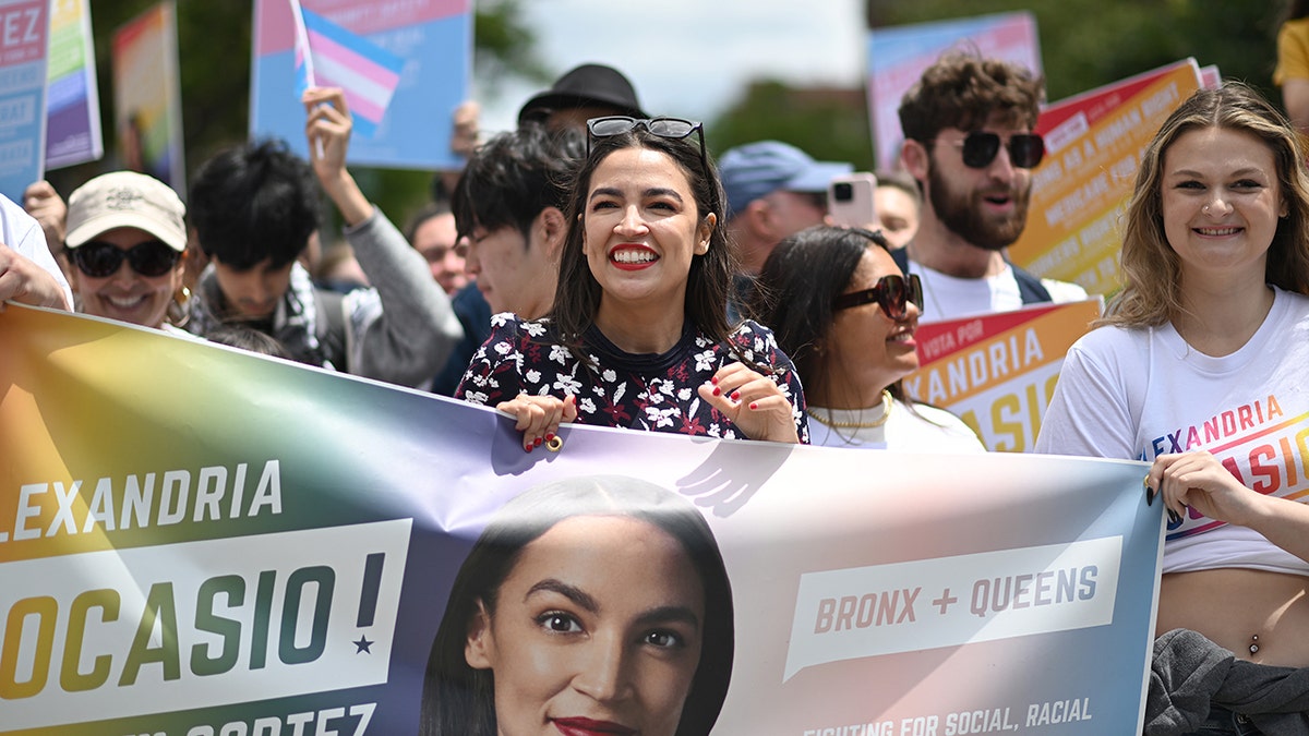 AOC at Queens pride parade