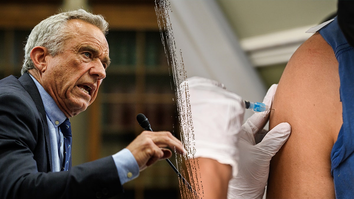 RFK Jr testifying; patient getting vaccination