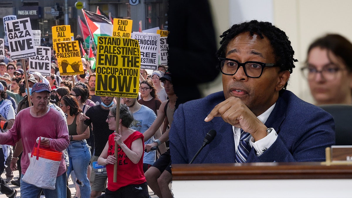 Wesley Bell and an unrelated Gaza protest