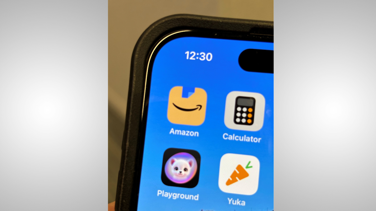 smartphone screen with apps