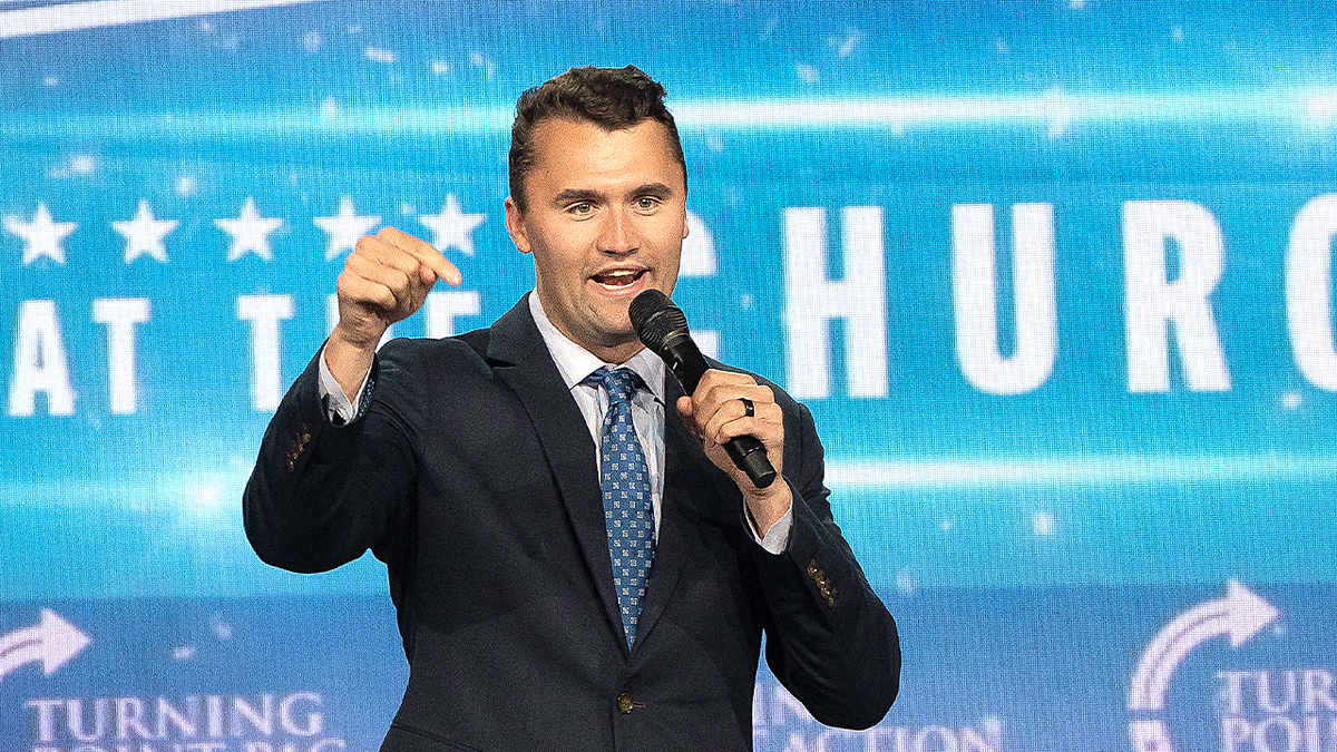 Charlie Kirk speaking at church
