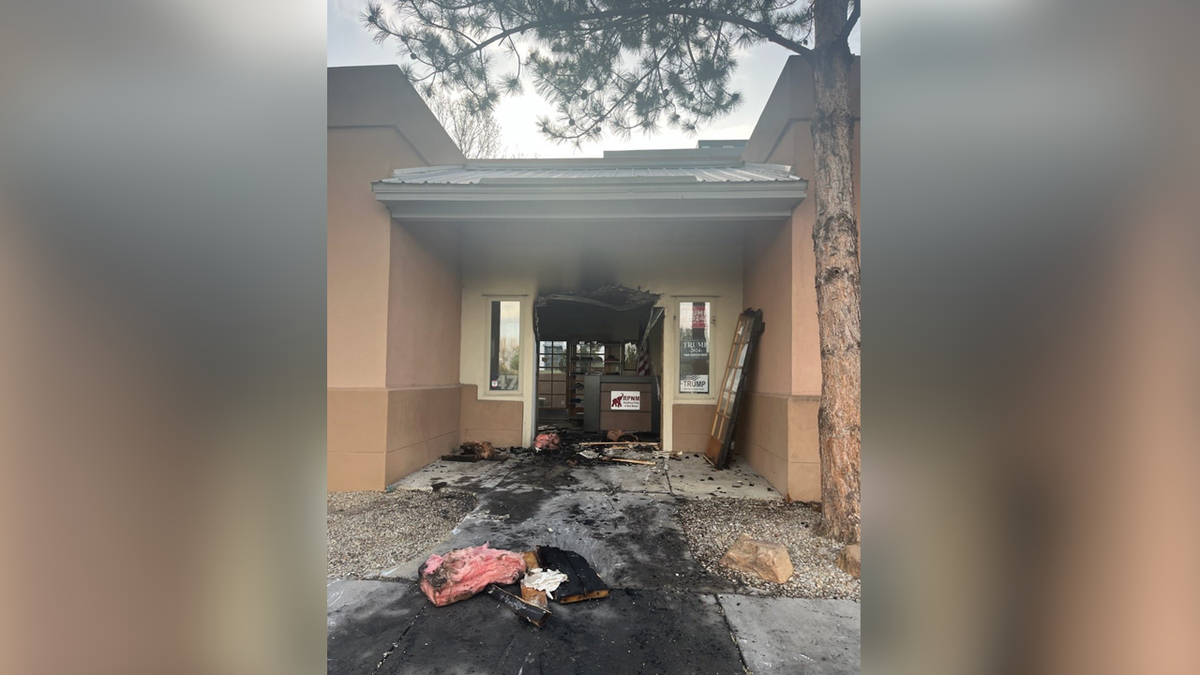 Entryway of New Mexico GOP headquarters in Albuquerque