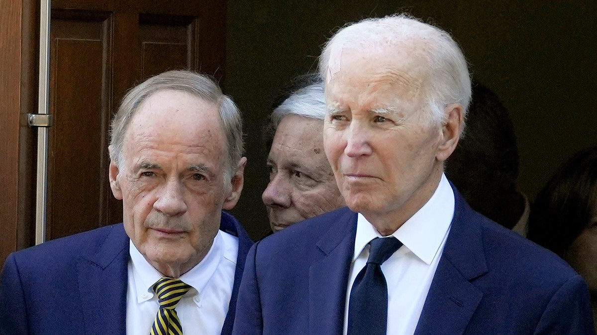 Biden spotted with a large bandage on his head