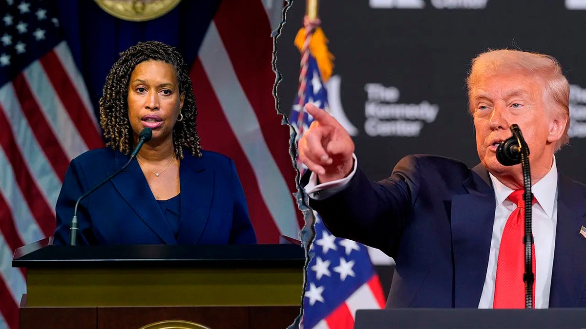 president Donald Trump and Washington, D.C. Mayor Muriel Bowser
