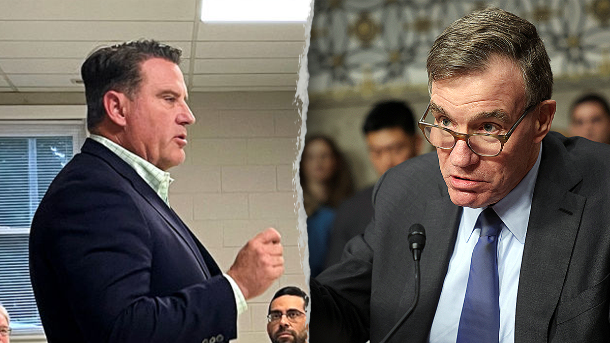 bryce reeves is shown in a split with mark warner
