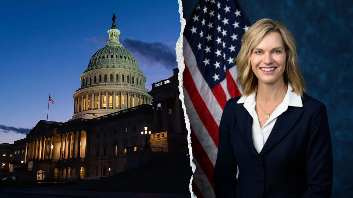 U.S. Capitol building and Rep. Julie Fedorchak, R-N.D.