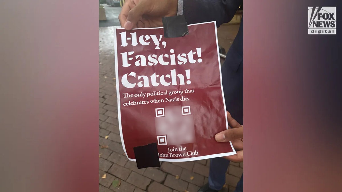 A flyer promoting an anti-Charlie Kirk group