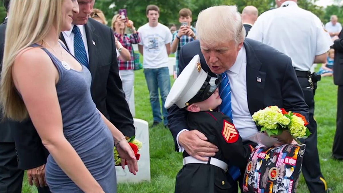 Trump and gold star boy