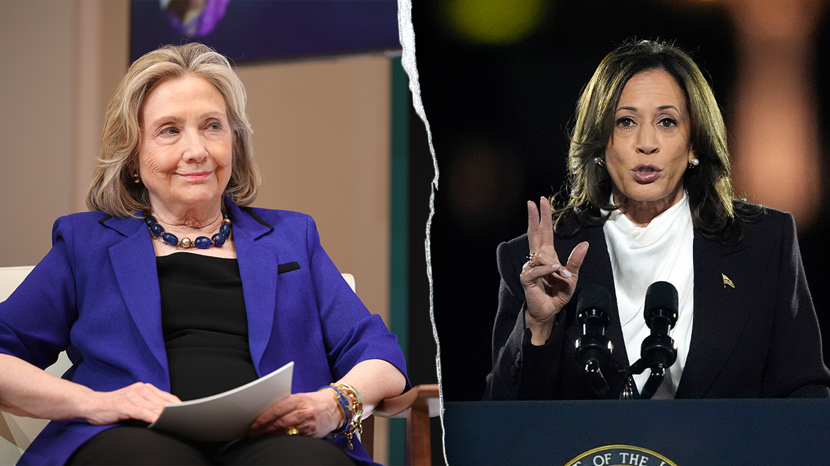 Composite image of Hillary Clinton and Kamala Harris