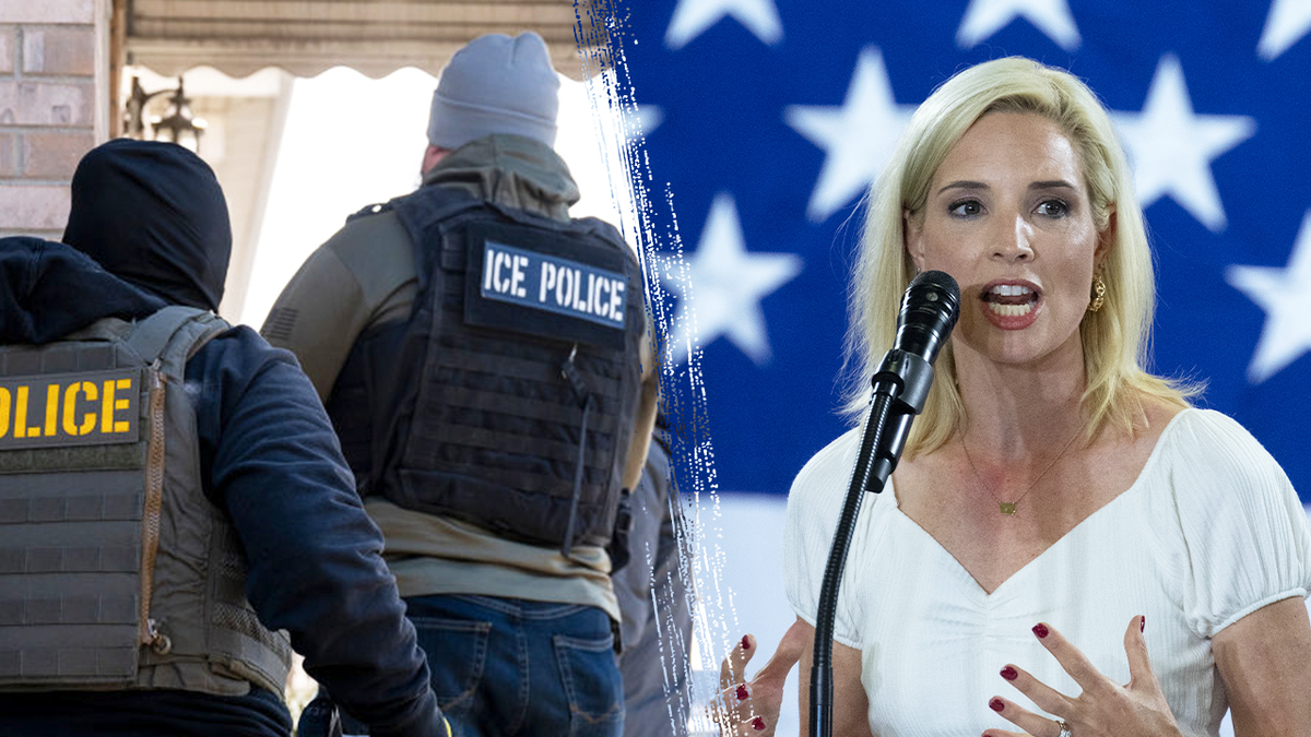 Ashley Hinson split with ICE officers