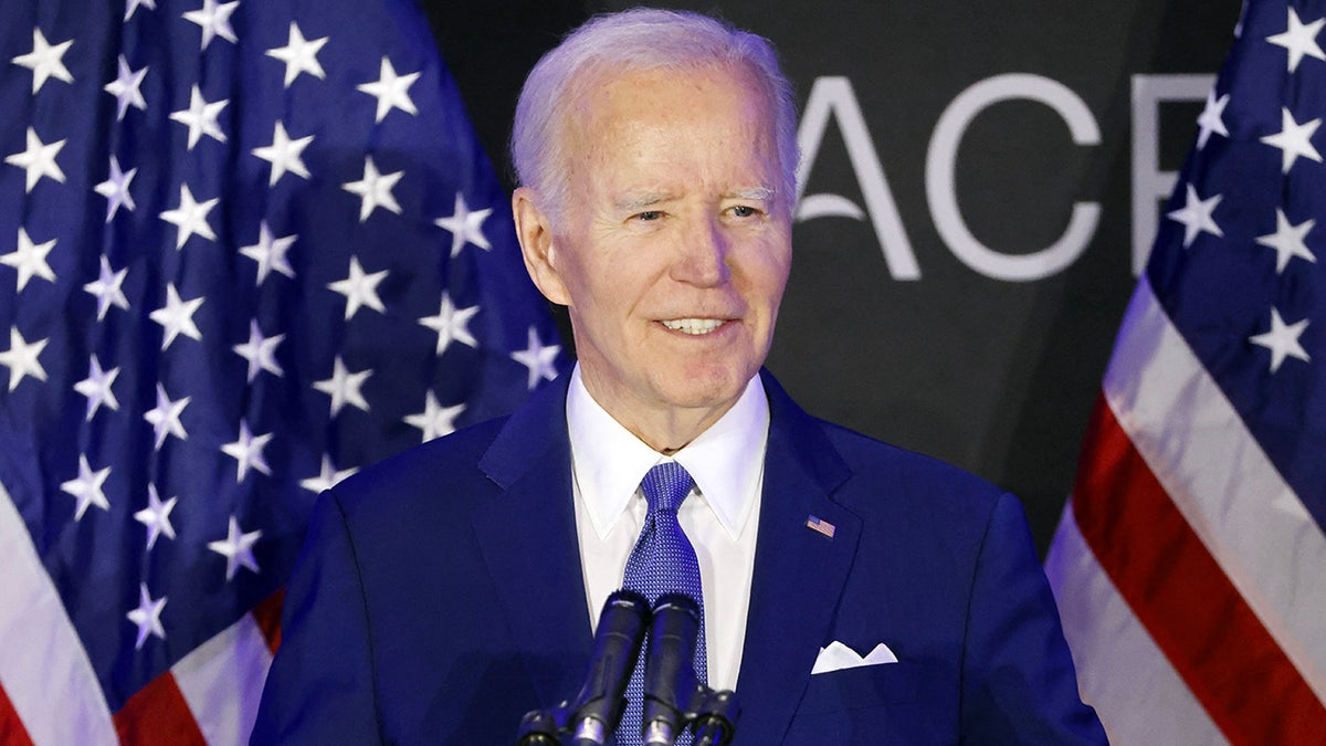 Former President Joe Biden speaks in Chicago