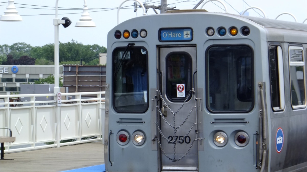 Chicago Transit Authority train on a track
