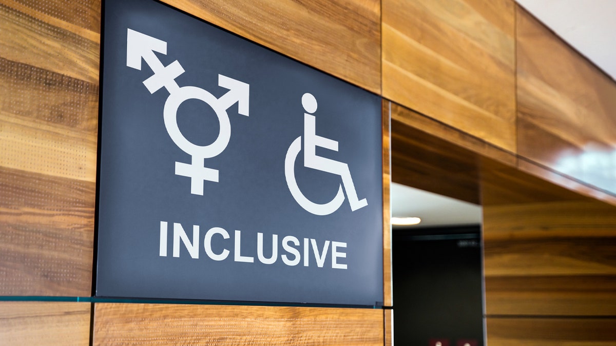 Genderless And Handicapped Toilet sign
