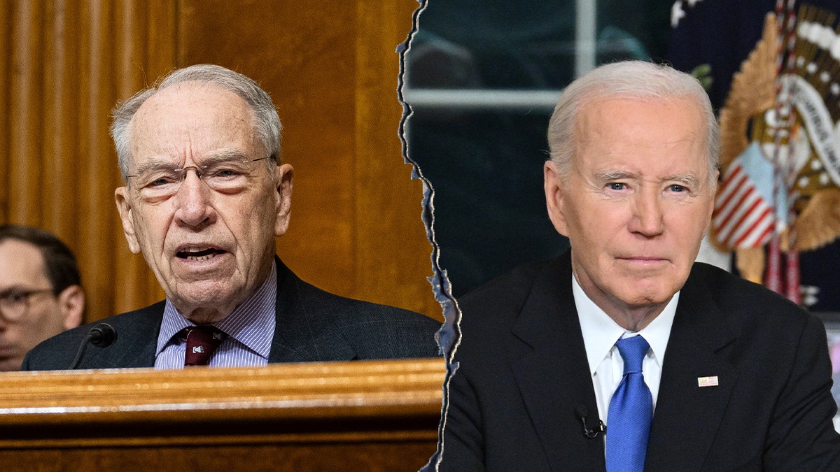 Sen. Chuck Grassley and former President Joe Biden