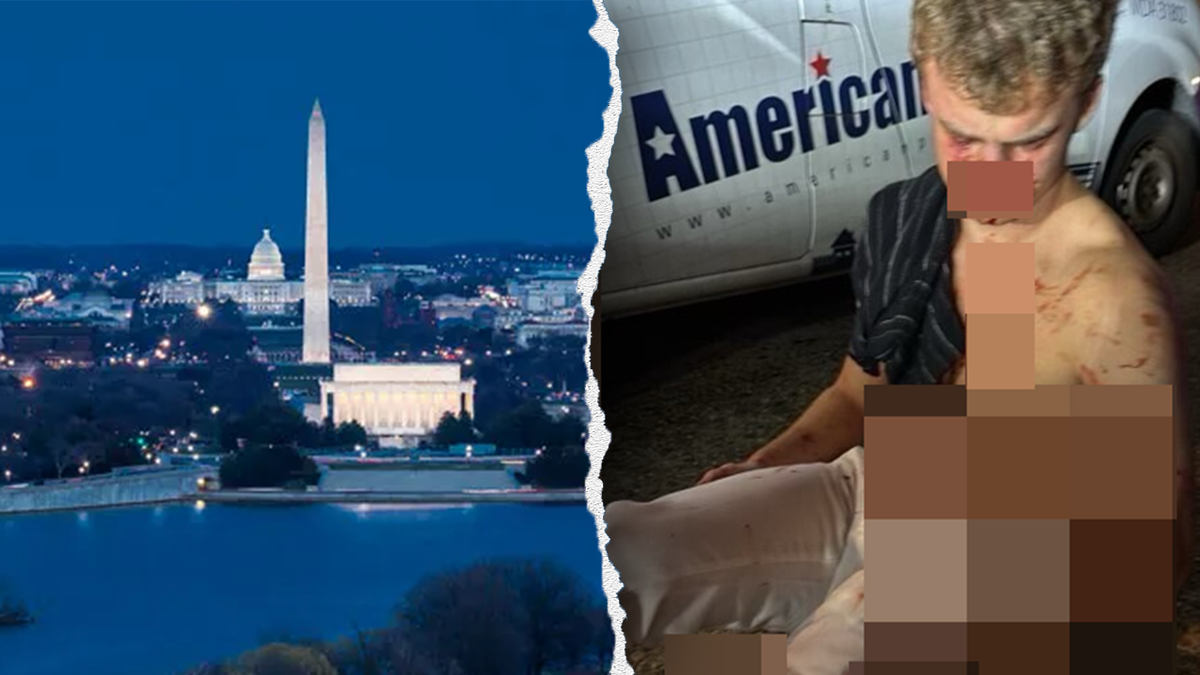 (L) Washington, D.C. and (R) Edward Coristine