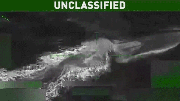 US military drone strike to drug-carrying submersible in the Caribbean on Thursday, Oct. 16, 2025.